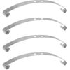 ShareGoo Hard Leaf Spring Suspension Steel Bar Kit Compatible with WPL B1 B14 B16 B24 C14 C24 B16 4x4 6x6 1/16 RC Car (Silver 4WD)