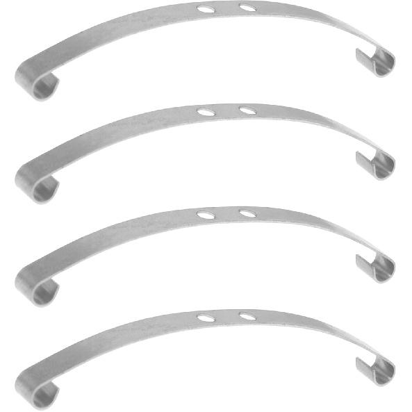 ShareGoo Hard Leaf Spring Suspension Steel Bar Kit Compatible with WPL B1 B14 B16 B24 C14 C24 B16 4x4 6x6 1/16 RC Car (Silver 4WD)