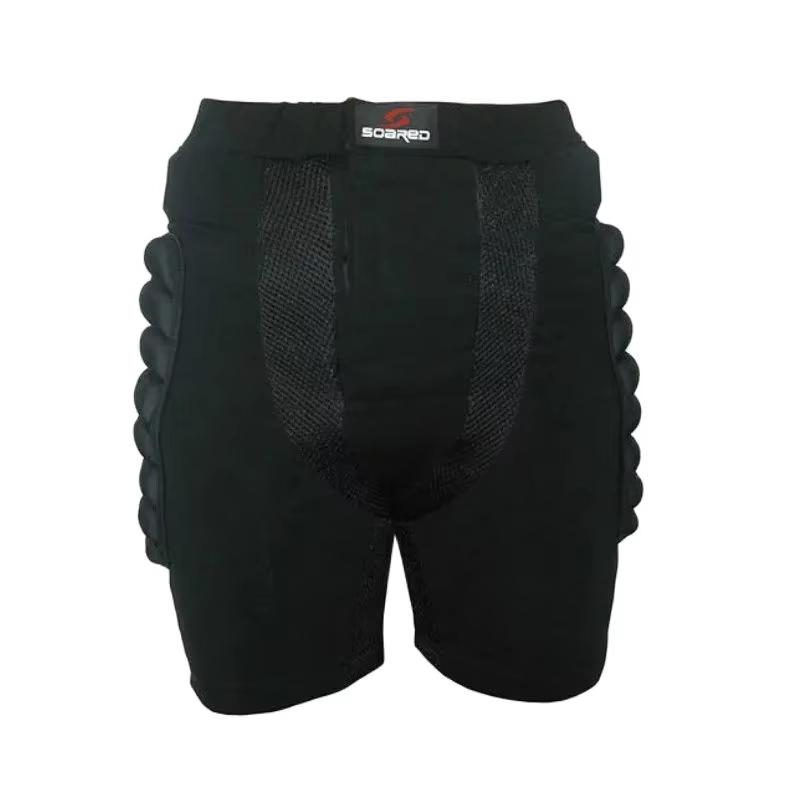 Black Sports Skiing Skating Snowboarding Shorts Hip Protective Bottom Padded for Ski & Roller Skate & Snowboard Hip Protection