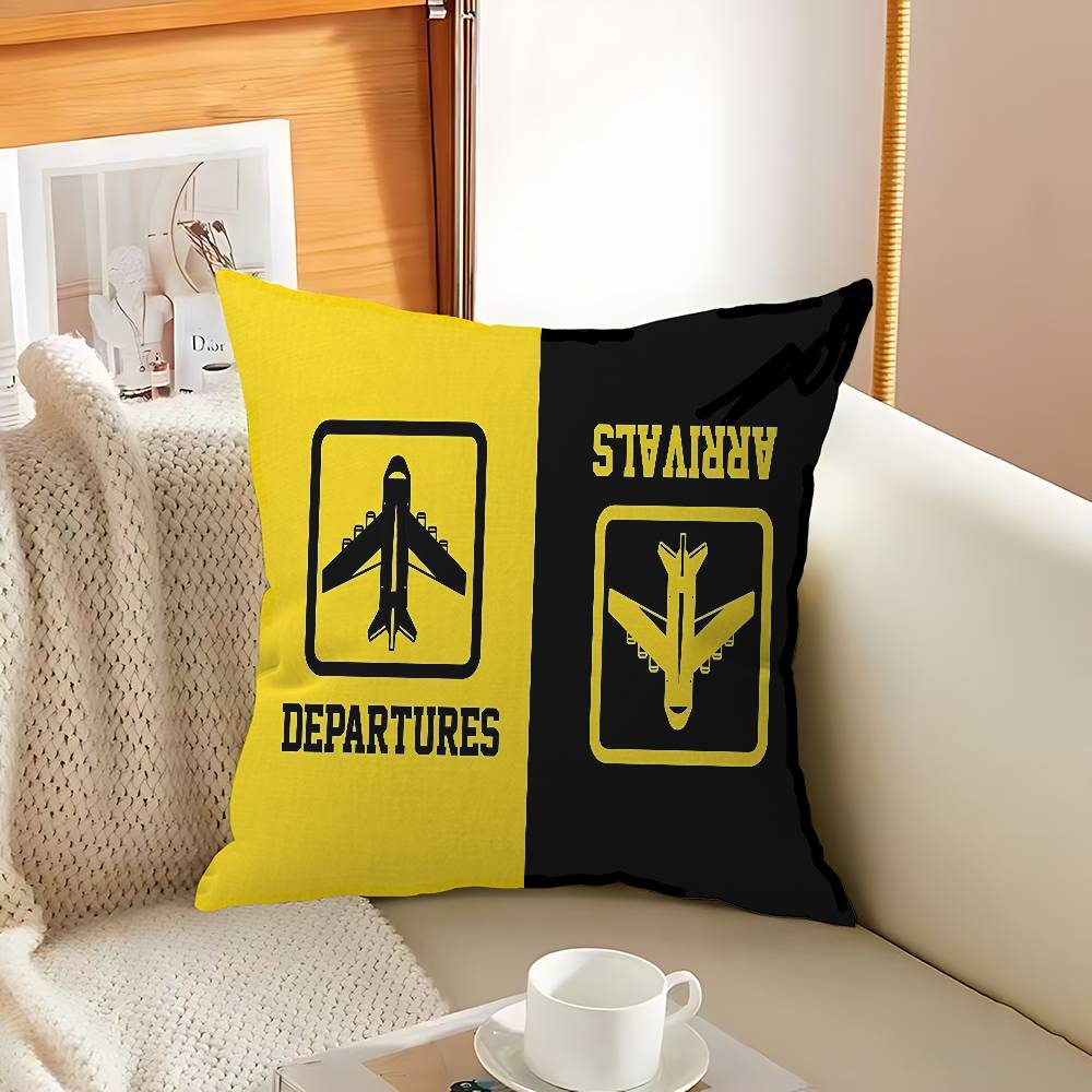 Pilot Captain Stripes Pillowcase Toon Gift Cushion Cover Bedroom Home Sofa Chair Seat Decor Pillow Case