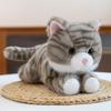 Large Cute & Realistic Sitting Kitten Plush Toy - Well-Behaved Cat Figurine for Birthdays
