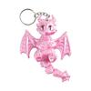 Unique 3D Printed Western Dragon Toy Keychain With Movable Joints For Play And Display Keyring Accessories