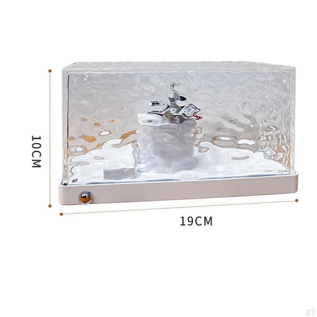 Dynamic Rotating Water Ripple Night Light, Crystal Light Lamp, Ceiling