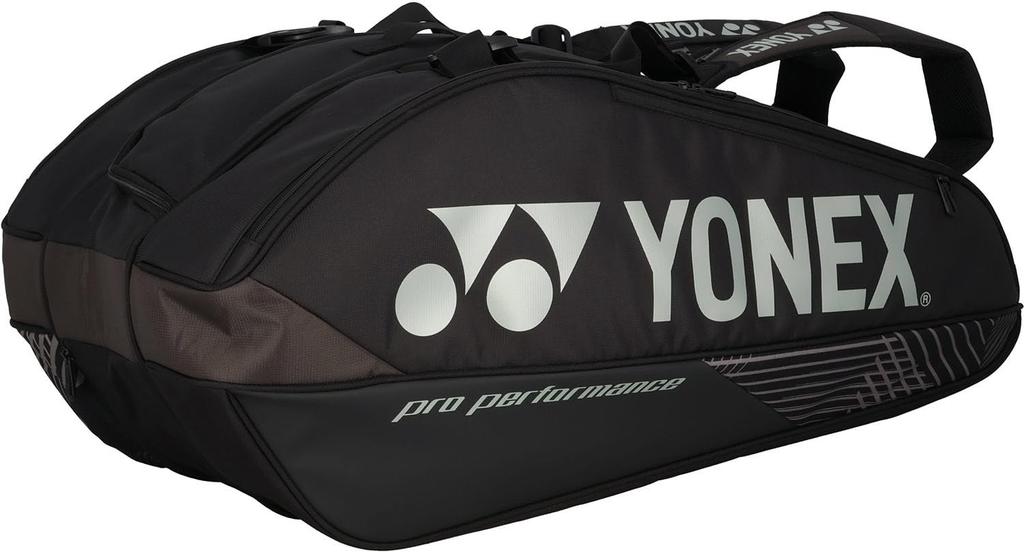 Tennis Badminton Racket Bag Can Hold 9 Racquets Black [YONEX]