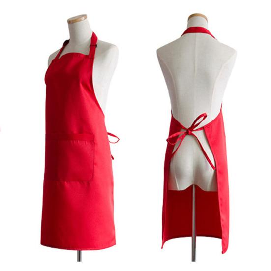 Delantal de cocina cómodo con hebilla ajustable, delantal de cocina fácil de limpiar de poliéster y algodón para hornear