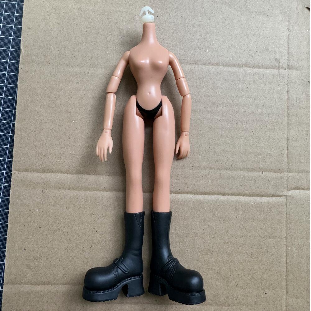 2001 Version Original Brazz Body Multi-Joints Movable Vintage Rare Face Doll Heads Doll Shoes DIY Parts