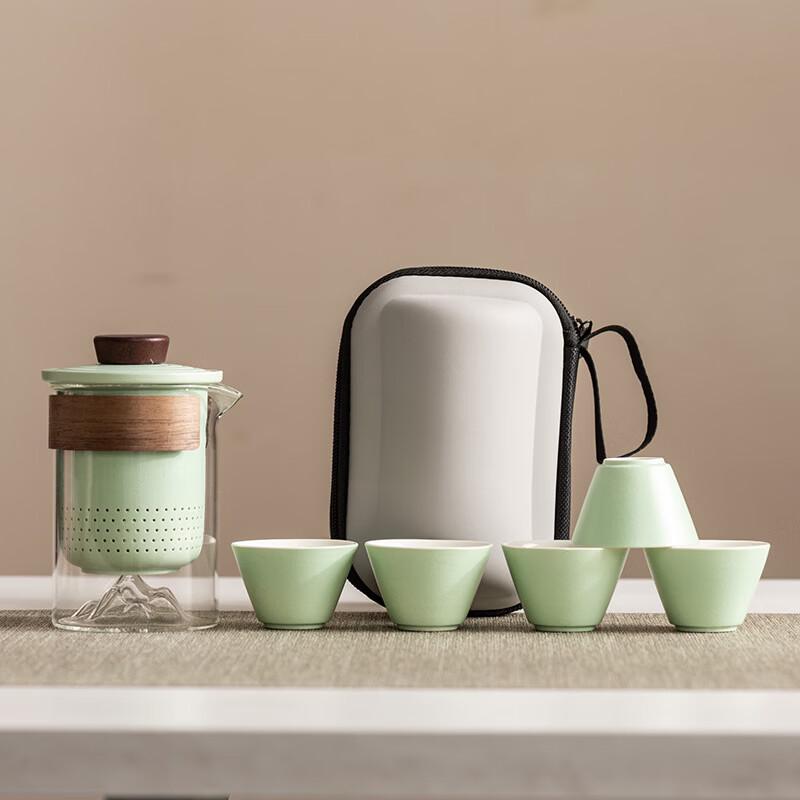 Portable Glass Travel Tea Set
