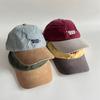 Vintage "sunday" Embroidered Washed Baseball Cap, Colorblock Curved Brim Dad Hat for Men Women