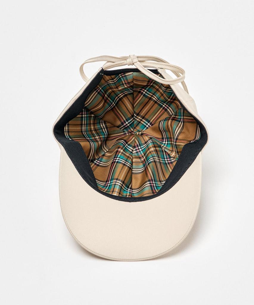 [Munsingwear] Cap [STANDARD COLLECTION] Ribbon Satin Elegant Long Brim Makes Face Look Smaller Golf MG5SCP05L Women's BG00 (Beige)