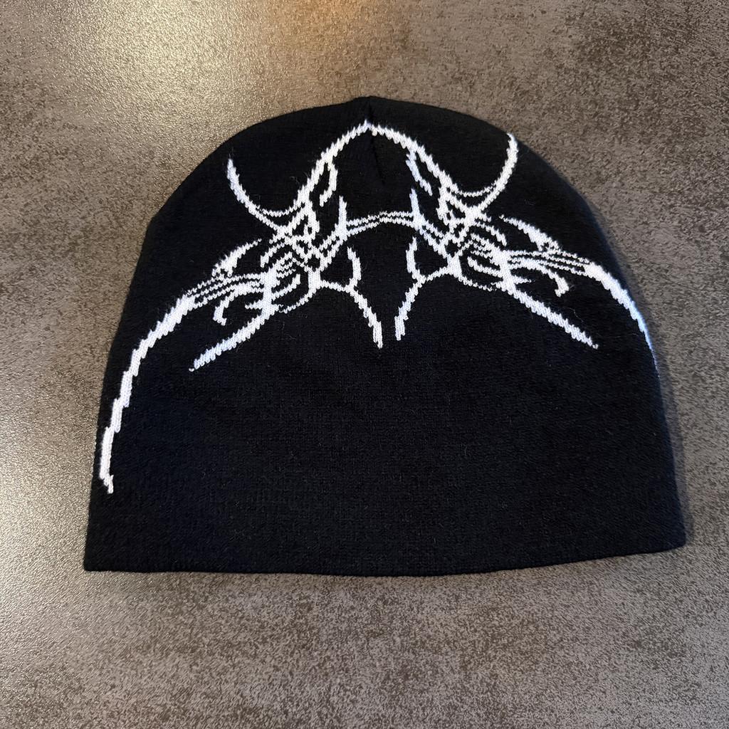 Skull Style Street Letter Beanie With No Brim For Winter And Fall Outfits Urban