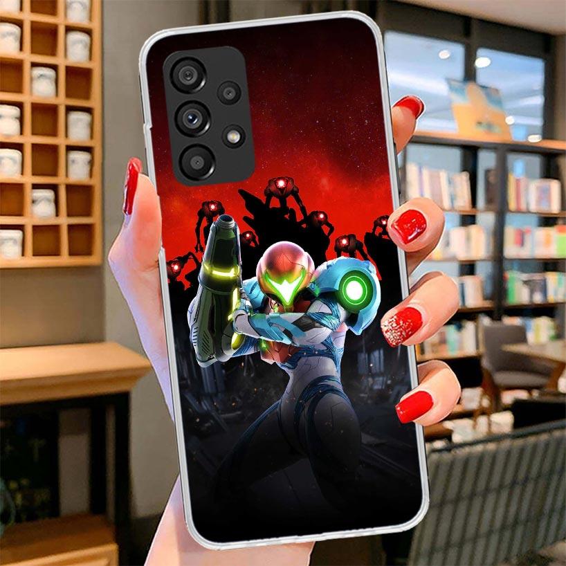 Game M-Metroids Phone Case For Samsung Galaxy A12 A22 A32 A52 A72 A02S Phone Case Note 20 Ultra 10 S10 Plus A51 A71 A50S A20S A1