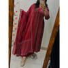 Tenue de Mariage Bollywood Anarkali Suit Ensemble Kurta Pantalon Dupatta Ethnique pour Femmes Indiennes
