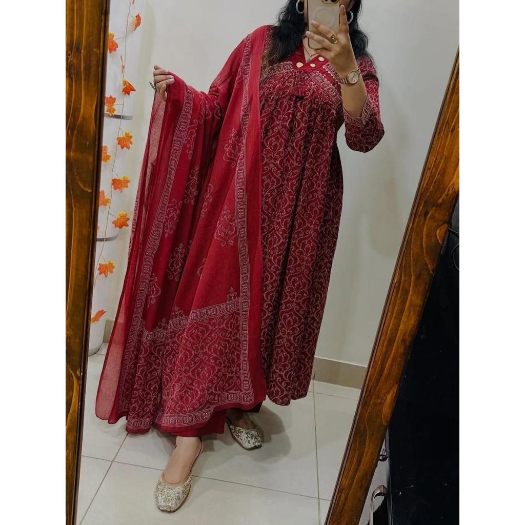 Tenue de Mariage Bollywood Anarkali Suit Ensemble Kurta Pantalon Dupatta Ethnique pour Femmes Indiennes