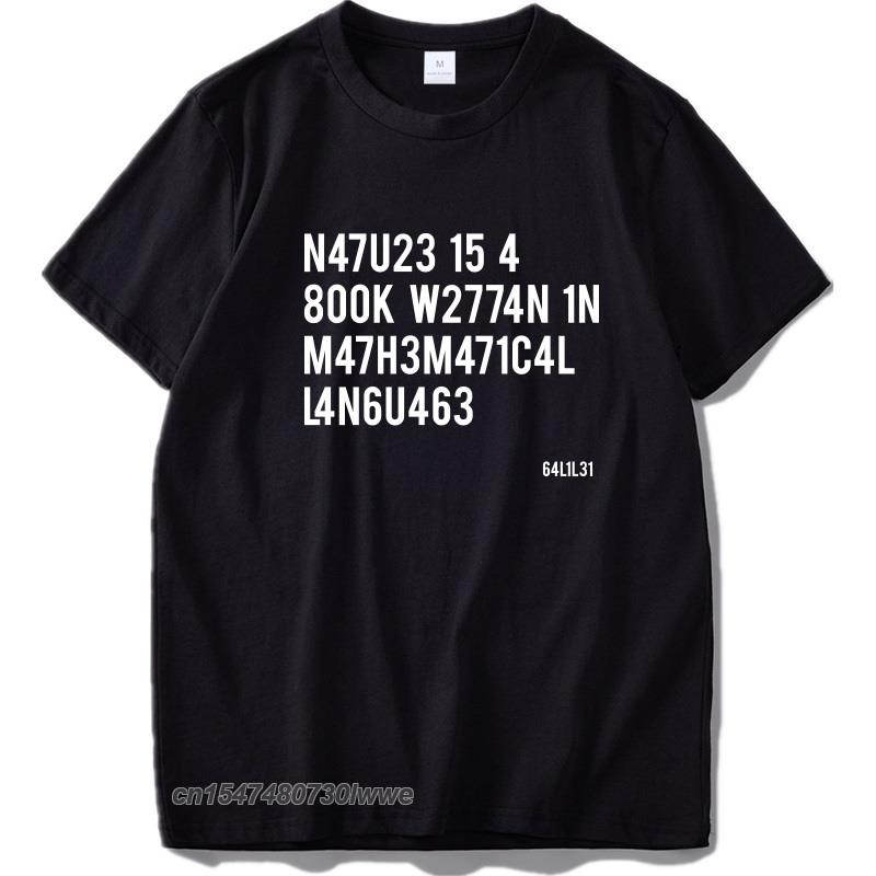 Hacker T Shirt Leet Language Stephen Hawking Design Tshirt Cotton Unisex Cloth High Quality Tshirt Eu Size