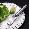 Stainless Steel Watermelon Slicer Fruit Scoop Melon Baller Multifunctional Fruit Cutting Tool for Even Watermelon Dicing Portable Cutter for Melon