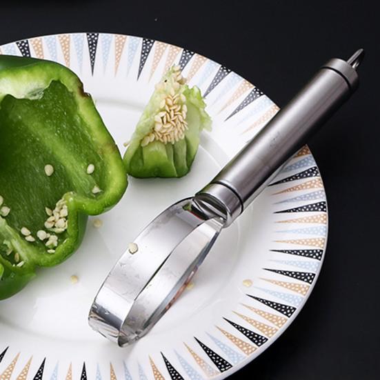 Stainless Steel Watermelon Slicer Fruit Scoop Melon Baller Multifunctional Fruit Cutting Tool for Even Watermelon Dicing Portable Cutter for Melon