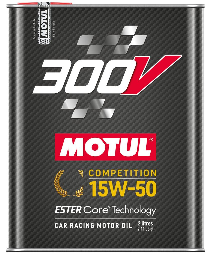 MOTUL 300V COMPETITION 100% Synthetic (Estercore) Engine Oil 15W-50 2L [Genuine Product]