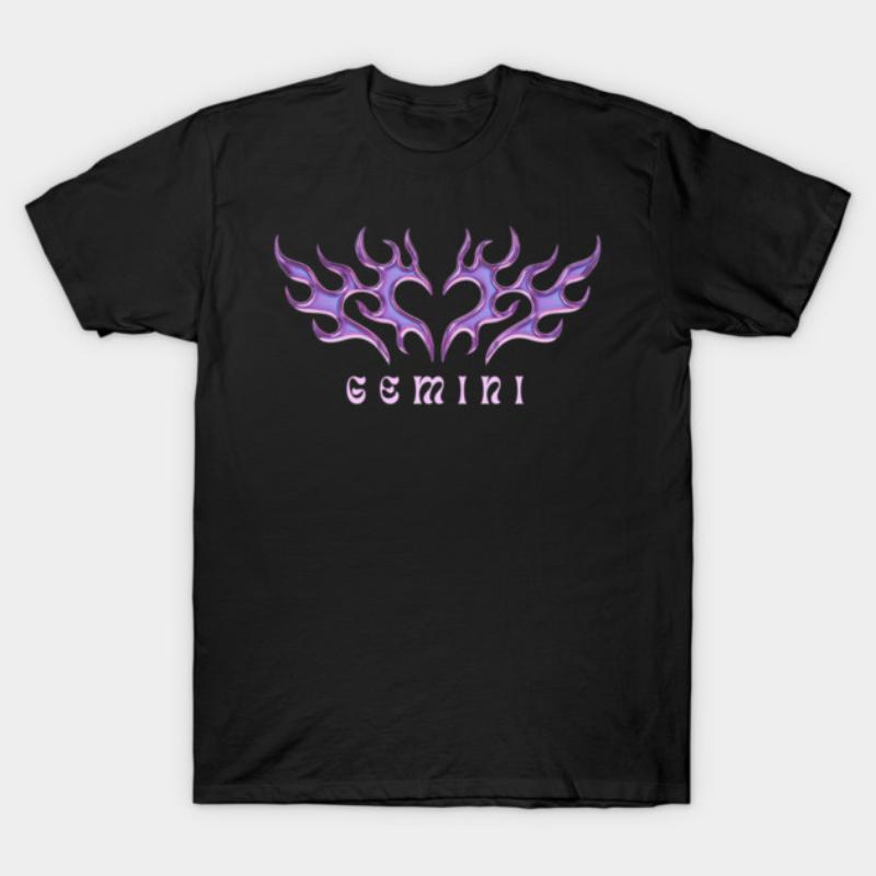 

Gemini Y2K Butterfly TShirt Unisex Tees Tops Unisexs High Quality Printed Loose in Summer Casual Oneck Tshirt 4XL