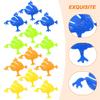 EXCEART Frog Jumping Jumping Frog Toy When Pressed with Your Set of ABS For Birthday New Nursery School Figurine, Frog, Finger, 12, Parent-Child Game,