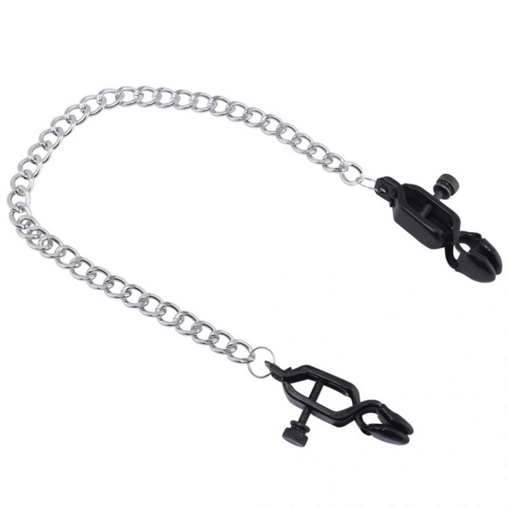 Nová kovová spona na bradavky Brest Labia klipy s řetízkem Flirtování pro dospělé Hra Sexy hračky Tambov