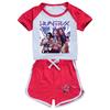 Kids Summer Sport T-Shirt And Shorts 2 Piece Outfit Tracksuit Set Short Sleeve Print Crop Tops With Clothing Set