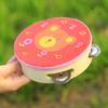 IRIN 6 Inch Children's Tambourine Cartoon Hand Drum For Children's Enlightenment Education Percussion Instruments Tools
