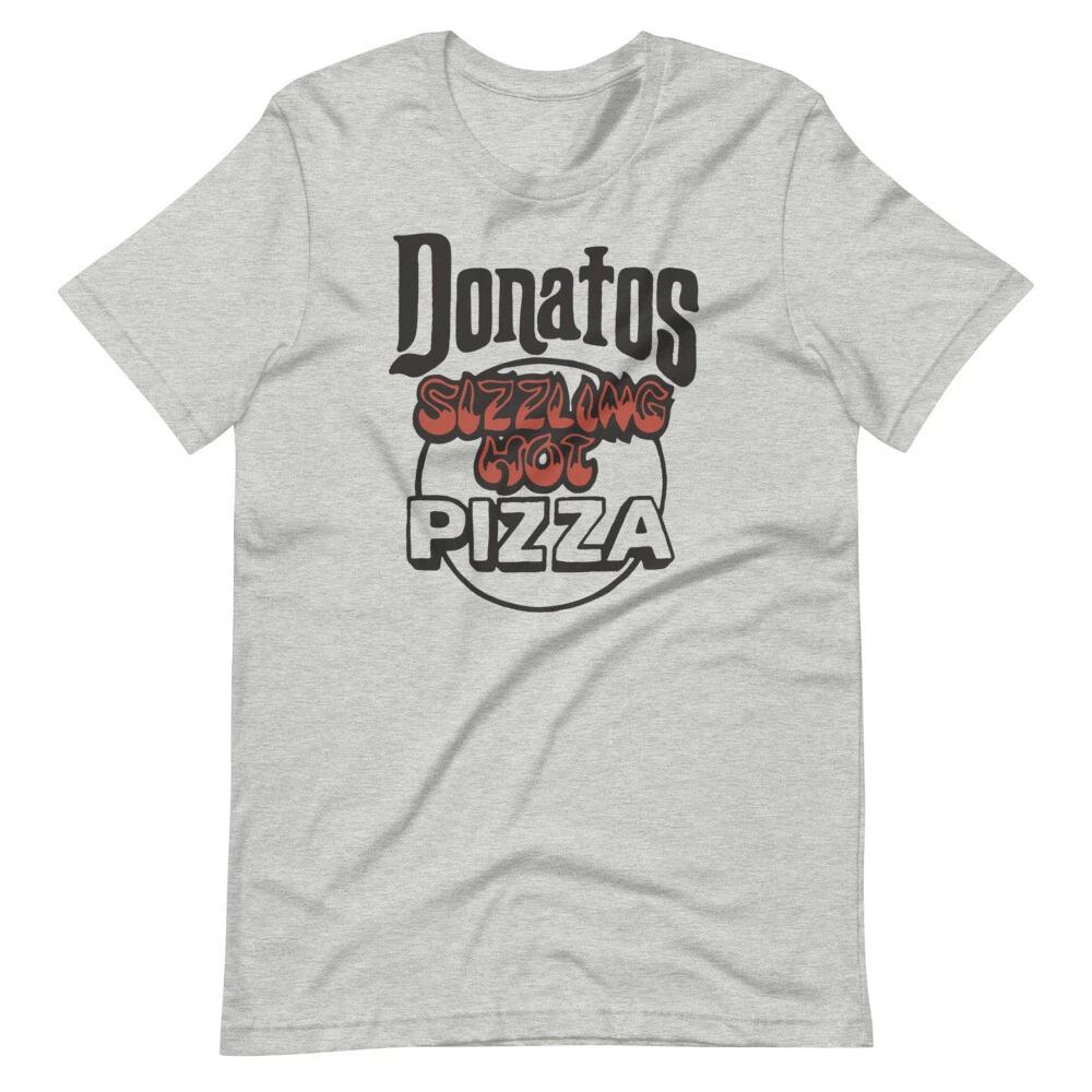 

DONATOS PIZZA Gray Graphic Tee Shirt Short-Sleeve Unisex T-Shirt XXL