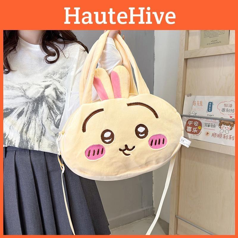 Chiikawa Plush Hachiware Shoulder Bag Outdoor Handbag Leisure Crossbody Bag