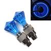 2PCS Wheel Spoke Tire Valve Cap for Bike Bicycle Motorcycle Car Gemstone Skull Shape Neon LED Light Lamp Bulb Polychrome
