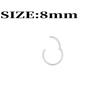 316L Surgical Stainless Steel Nose Hoops Hinged Clicker Septum Rings for Nose Cartilage Body Piercing Jewelry