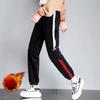 Single/plus Velvet Corduroy Pants Ladies's Fall and Winter Korean Version of The Straight Casual Loose Sports Pants