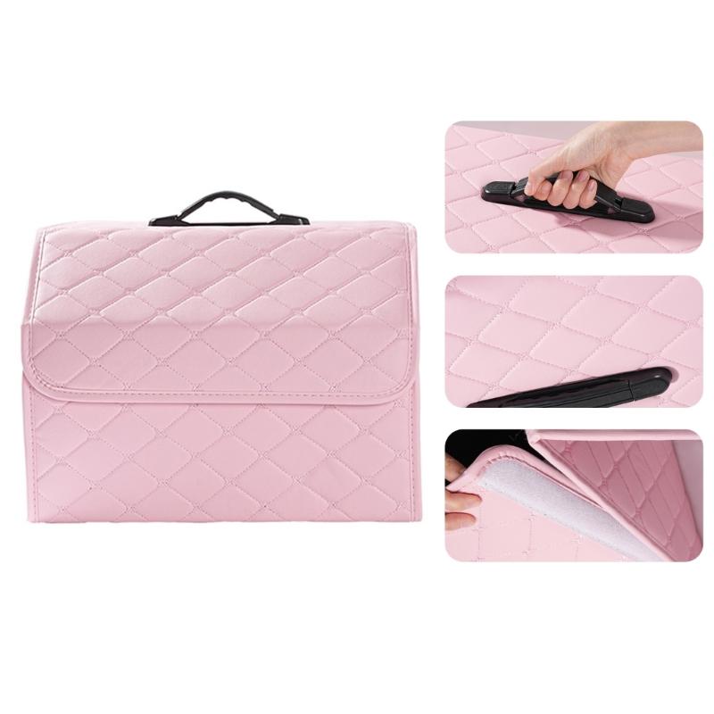 Compact Portable Car Trunk Organizers Foldable Car Trunk Storage Box Enhances Interior Vibrancy Boosts Trunk Tidiness