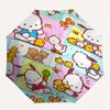 Carrot Small Animal Pochacco Automatic Open/CloseUmbrella-CuteUmbrella with Cute Design, Portable 3-Fold Compact Umbrella for Men & Women, Valentine's