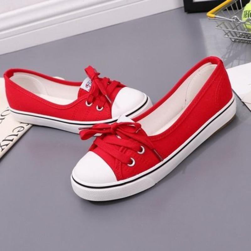 Whit Women's Canvas Shoes Flat Summer Ladies Footwear Daily Routine Original Light Aesthetic 2025 New Arrival Cheap Y2k Fashion