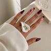 Open Flower Ring Dripping Oil Enamel Finger Jewelry Fashion Accessory Calla Flower Ring  Women
