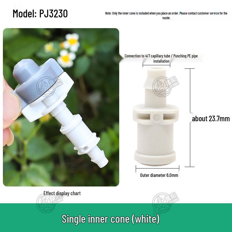 Capillary and Micro-Sprinkler Fittings: Single/Double Hooks, Tee, Straight Connector, Drip Stop, Mountain Bracket, Five-Way, Greenhouse.