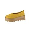 Women's Shoes Early Spring New Retro Leather Shallow Mouth Thick Sole One Pedal Lazy Casual Single Shoe Show