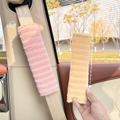 Cute Plush Car Seatbelt Shoulder Pad - Soft, Anti-Chafing Protector