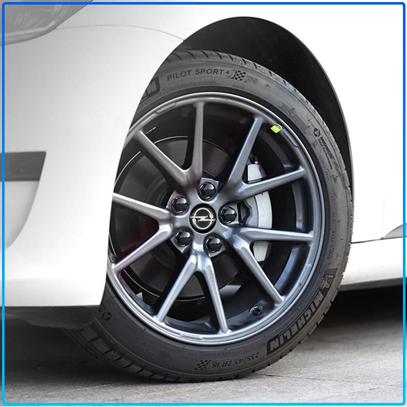 4CS 56mm 60mm Dekielki do felg samochodowych Nakładki na piasty Emblemat Naklejka 3D Do Opel crosa d astra h insignia astra j zafira b mokkaastra vivaro astra g