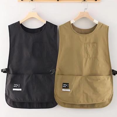 Waterproof Sleeveless Kitchen Apron: Oilproof, Anti-Stain, Breathable, Custom Logo Waist Vest.