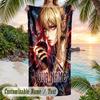 Death Note Beach Towel, Personalized Custom Name Text, Quick Dry Large Absorbent Towel For Beach Pool