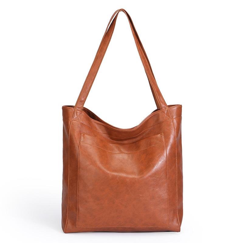 

Large-capacity Women s Large Bag Soft Leather Handbag Single-shoulder Bag Tote Bag