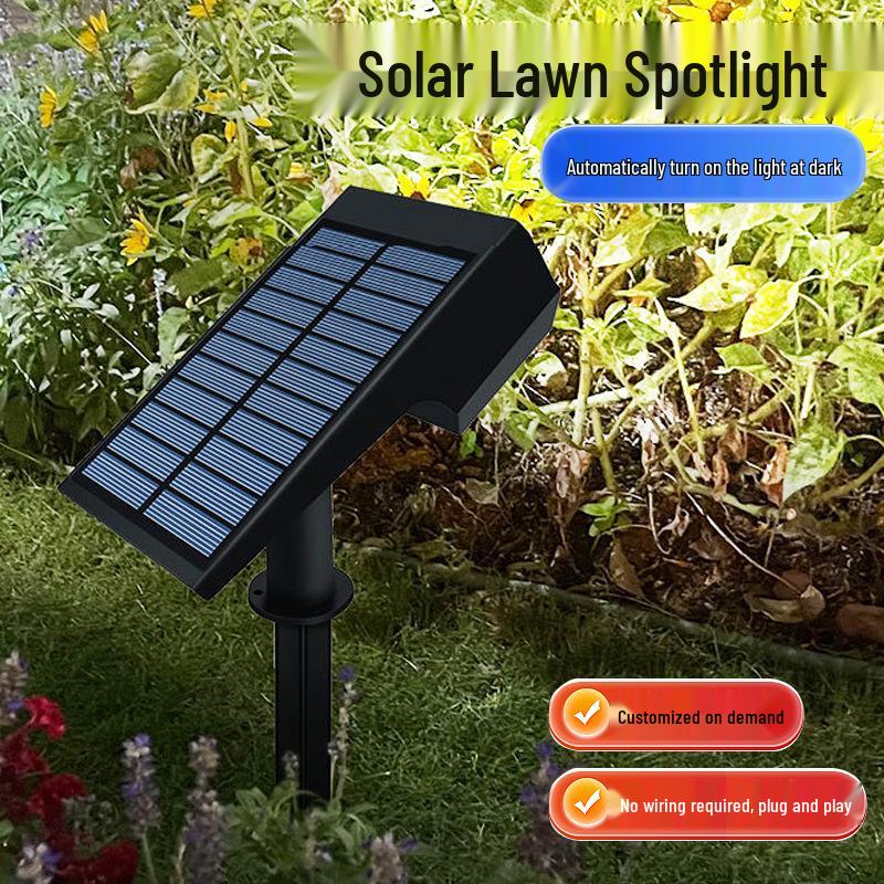 Solar LED Garden Spotlight for Outdoor Courtyards and Villas