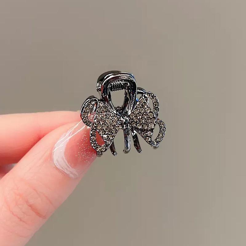 Korean Rhinestone Bow Claw Hair Clip