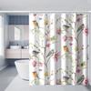 1pc Flower Branch Bird Print Shower Curtain, With Hooks, Windows And Walls, Bathtub, Bathroom Home Decoration Shower Curtain