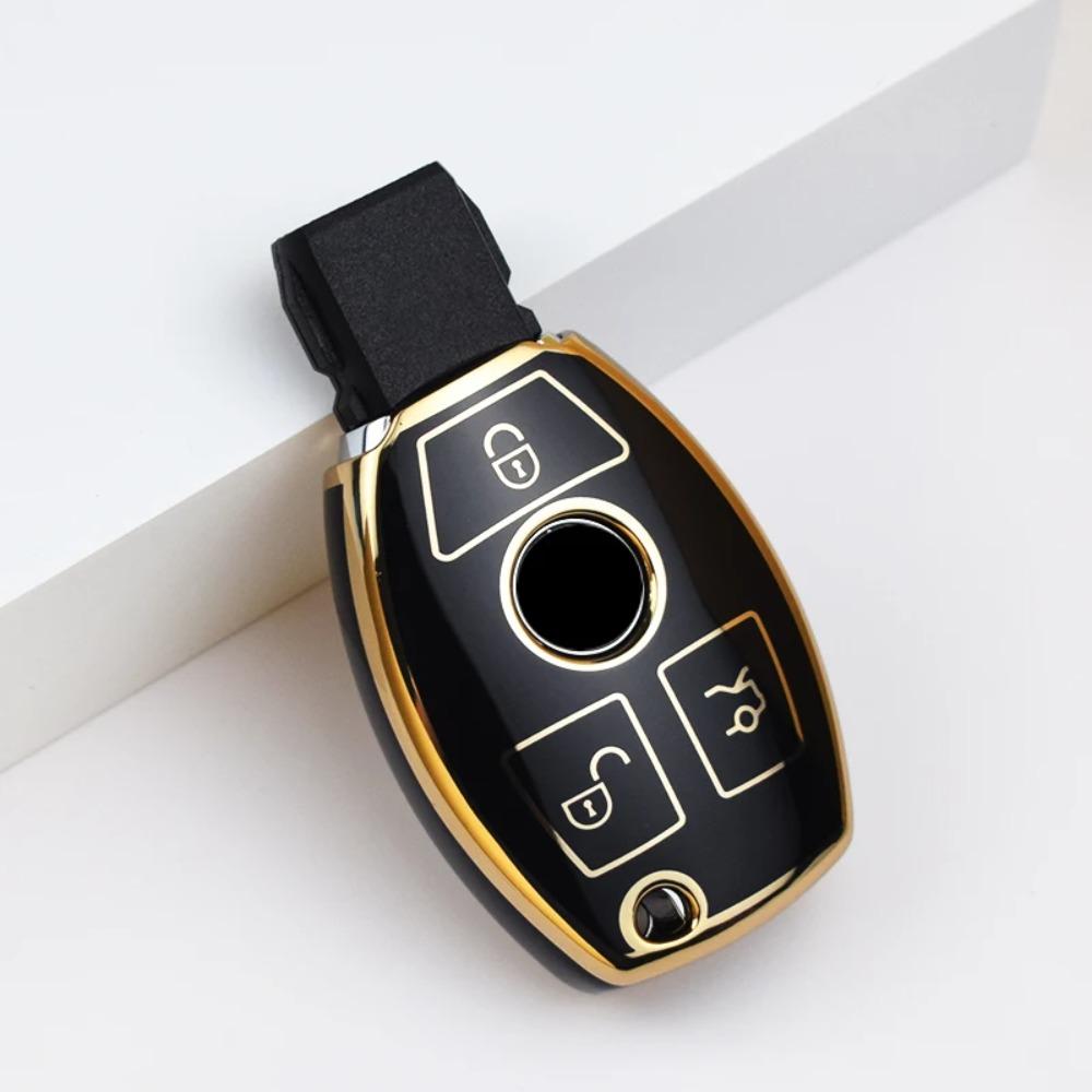 Car Key Case Cover Key Bag Accessories for Mercedes Benz A B C S Class AMG GLA CLA GLC W176 W221 W204 W205 Shell Fob Keychain