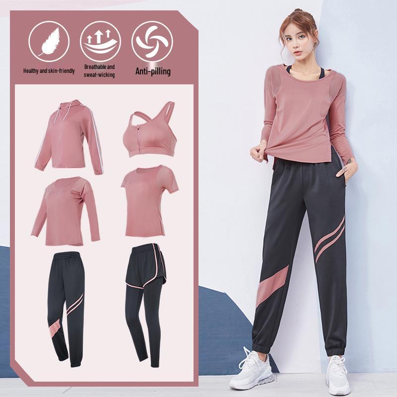Plus Size Loose-Fit Yoga Set - Breathable, Quick-Dry Sportswear for Running and Fitness