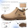 Heat & Spark-Resistant Suede Welding Shoes - Anti-Smash, Anti-Puncture, Wear-Resistant, Insulated Safety Footwear