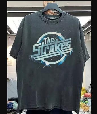 T-shirt Grafica Rock Manica Corta The Strokes Band STAMPA RIPRODOTTA Taglia S-5XL