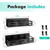 2 Pack Magnetic Spice Rack for Refrigerator Black Magnetic Shelf and Fridge Kitchen Cabinet Organizers Storage Seasoning Organi